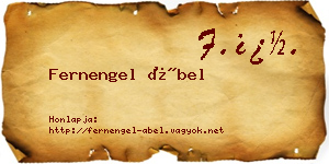 Fernengel Ábel névjegykártya